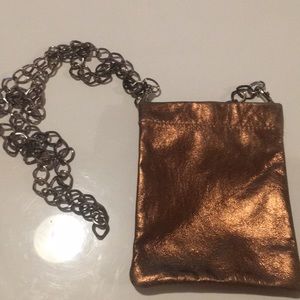 Mini pouch- real leather